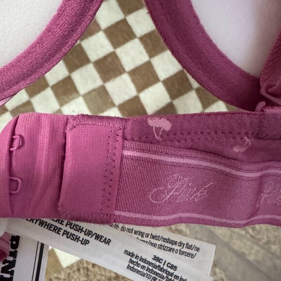 NWT Victoria's Secret Wear Everywhere Push Up Bra Cherry Print - Picture 5 of 7